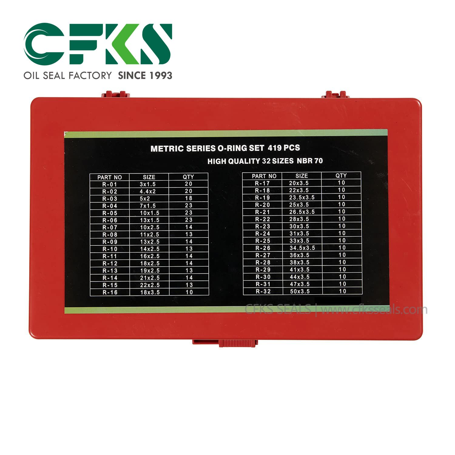 CFKS Custom O-ring Seal Kit NBR FKM Rubber Seal Oring O-Ring Kits Set Repair Box - Image 4