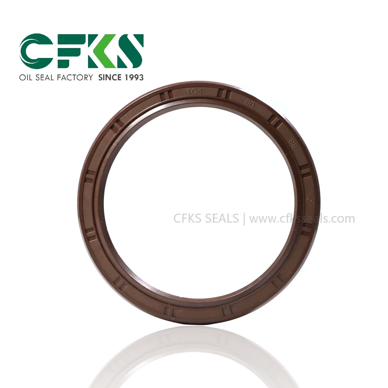 CFKS TG4 Skeleton Oil Seal 80*98*10 TG FKM PTFE Rubber Seals TC Double Lips Oil Seal - Image 2
