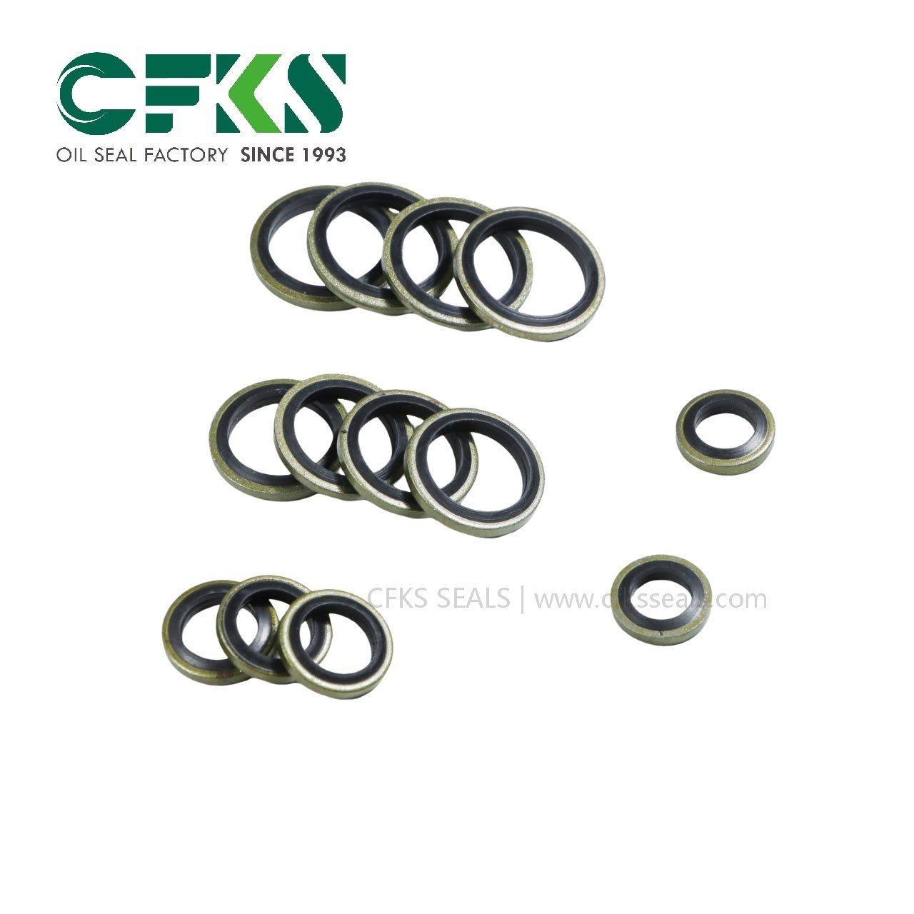 CFKS High Pressure PU Bonded Washer Seal Rubber Metal Bonded Seal for Hydraulic - Image 2