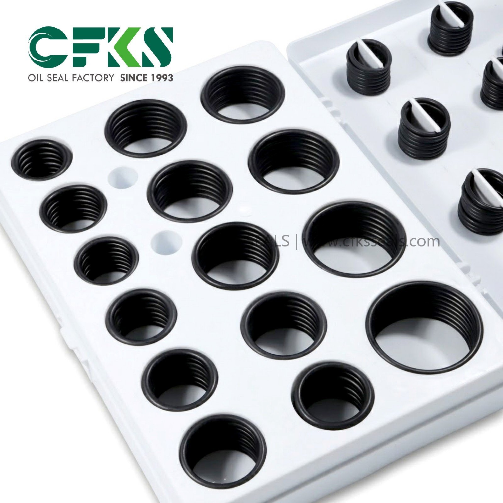 CFKS White O-Ring Kit Silicone O Ring Assortment Box Rubber O-Ring Assortment Box - Image 3